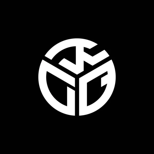 Kdq Дизайн Логотипу Літер Чорному Тлі Творчі Ініціали Kdq Мають — стоковий вектор