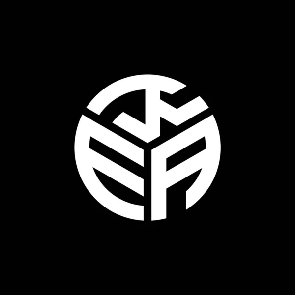 Дизайн Логотипа Kea Черном Фоне Креативные Инициалы Kea Буквенная Концепция — стоковый вектор