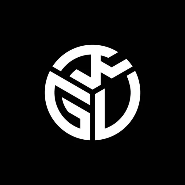 Kgv Дизайн Логотипу Літер Чорному Тлі Творчі Ініціали Kgv Мають — стоковий вектор