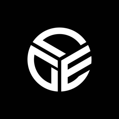 Siyah arkaplanda LDE harf logosu tasarımı. LDE yaratıcı harflerin baş harfleri logo kavramı. LDE harf tasarımı.