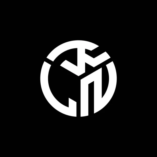 Σχεδιασμός Λογότυπου Γραμμάτων Kln Μαύρο Φόντο Kln Δημιουργικά Αρχικά Γράμμα — Διανυσματικό Αρχείο