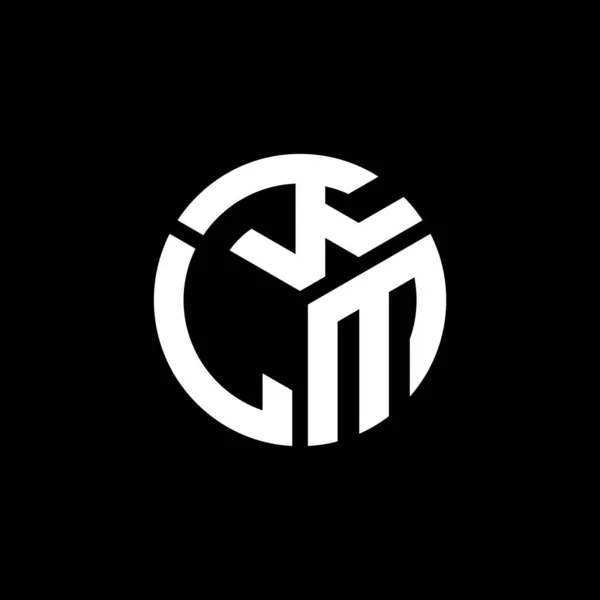 Klm Carta Logotipo Design Fundo Preto Klm Iniciais Criativas Conceito —  Vetores de Stock