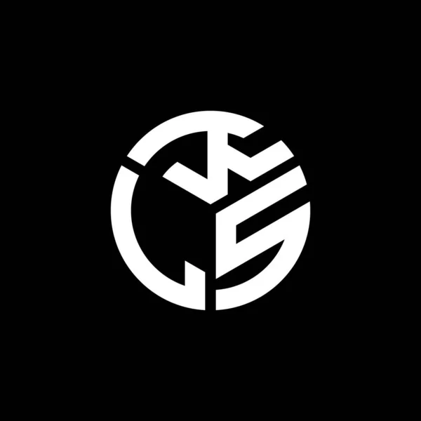 Σχεδιασμός Λογότυπου Γραμμάτων Kls Μαύρο Φόντο Έννοια Λογοτύπου Δημιουργικά Αρχικά — Διανυσματικό Αρχείο
