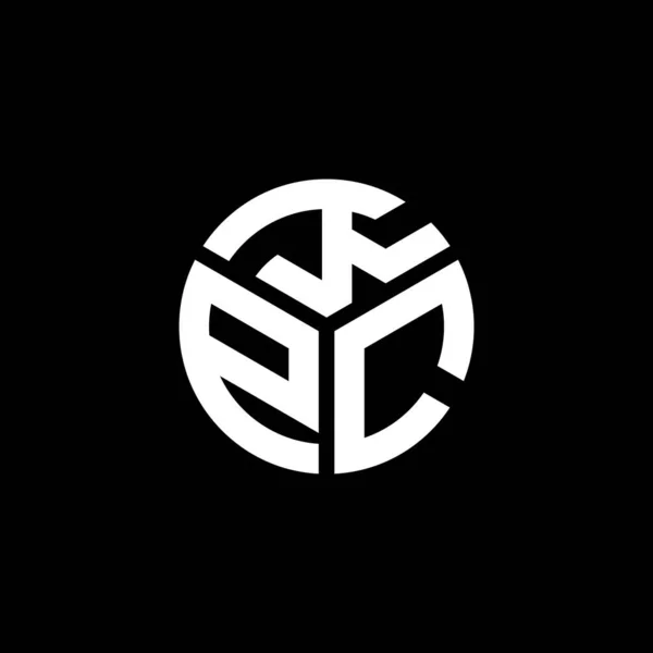 Siyah Arkaplanda Kpc Harf Logosu Tasarımı Kpc Yaratıcı Harflerin Baş — Stok Vektör