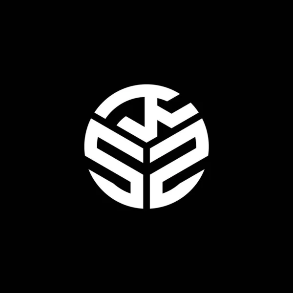 Ksz Carta Logotipo Design Fundo Preto Ksz Iniciais Criativas Conceito —  Vetores de Stock