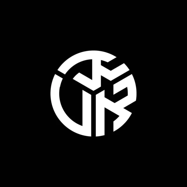 Kvk Lettre Logo Design Sur Fond Noir Kvk Initiales Créatives — Image vectorielle