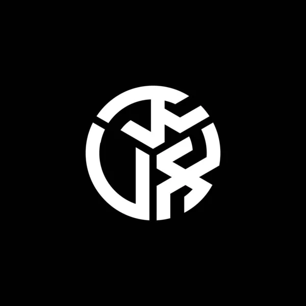 Σχεδιασμός Λογότυπου Γραμμάτων Kvx Μαύρο Φόντο Έννοια Λογοτύπου Δημιουργικά Αρχικά — Διανυσματικό Αρχείο