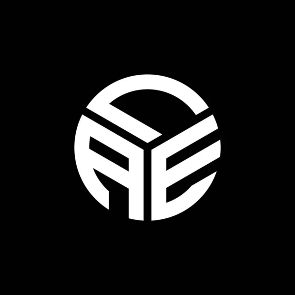 Логотип Lae Чёрном Фоне Lae Творческие Инициалы Буквенная Концепция Логотипа — стоковый вектор