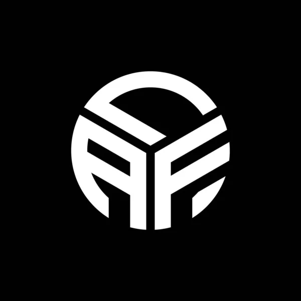 Laf Lettre Logo Design Sur Fond Noir Laf Initiales Créatives — Image vectorielle