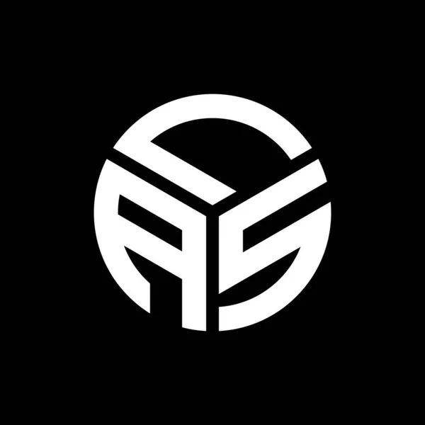 Las Logo Ontwerp Zwarte Achtergrond Las Creatieve Initialen Letter Logo — Stockvector