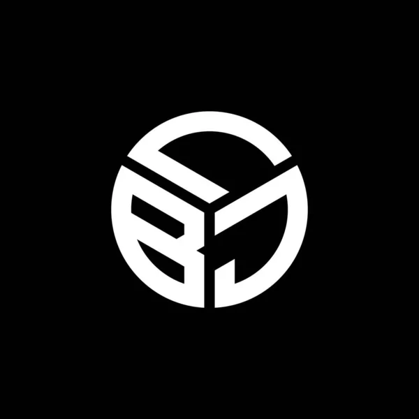 黒い背景にLbj文字のロゴデザイン Lbjクリエイティブイニシャルレターロゴコンセプト Lbj文字デザイン — ストックベクタ