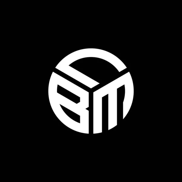 Projekt Logo Litery Lbm Czarnym Tle Lbm Twórcze Inicjały Koncepcja — Wektor stockowy