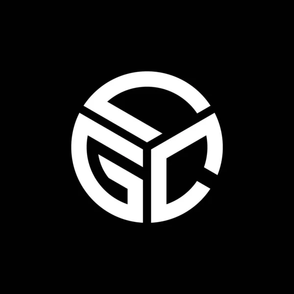 Lgc Letter Logo Design Black Background Lgc Creative Initials Letter — Stock Vector