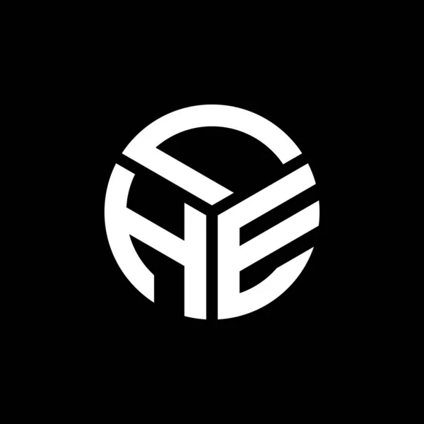 Projekt Logo Litery Lhe Czarnym Tle Kreatywne Inicjały Lhe Koncepcja — Wektor stockowy