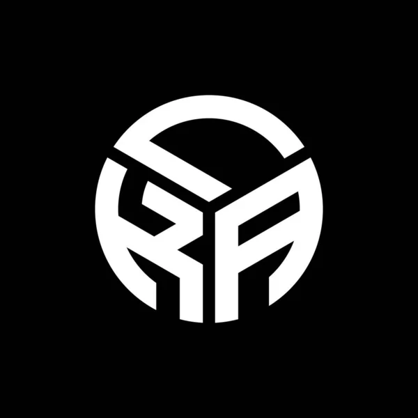 Projekt Logo Litery Lka Czarnym Tle Lka Twórcze Inicjały Koncepcja — Wektor stockowy
