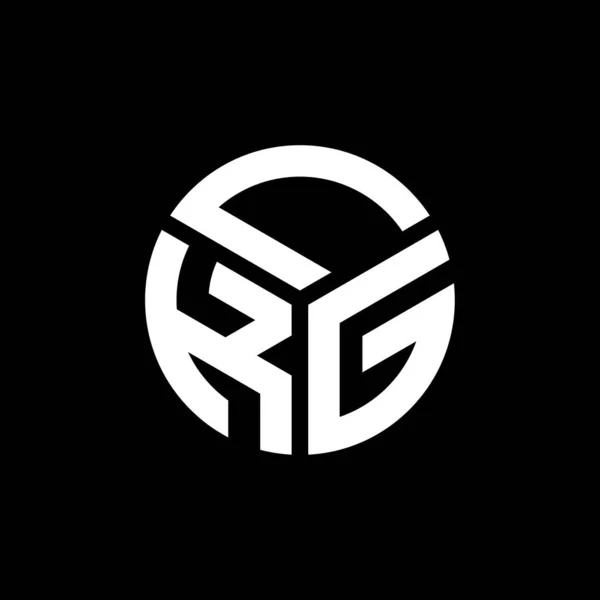 Σχεδιασμός Λογότυπου Lkg Μαύρο Φόντο Lkg Δημιουργική Αρχικά Γράμμα Λογότυπο — Διανυσματικό Αρχείο