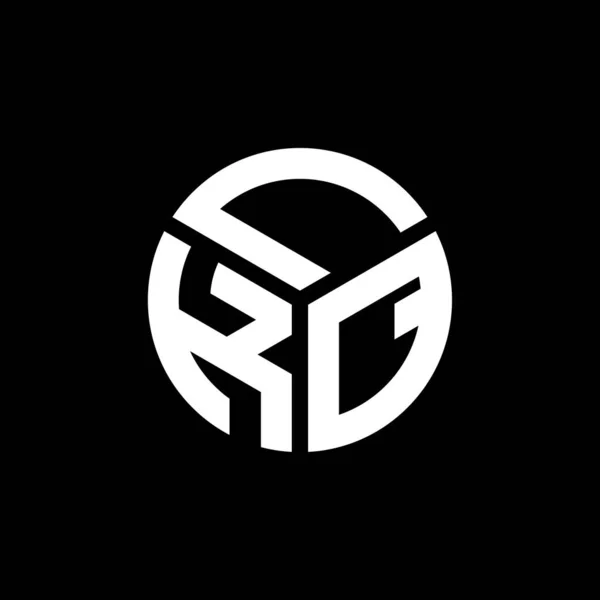 Diseño Del Logotipo Letra Lkq Sobre Fondo Negro Lkq Iniciales — Archivo Imágenes Vectoriales