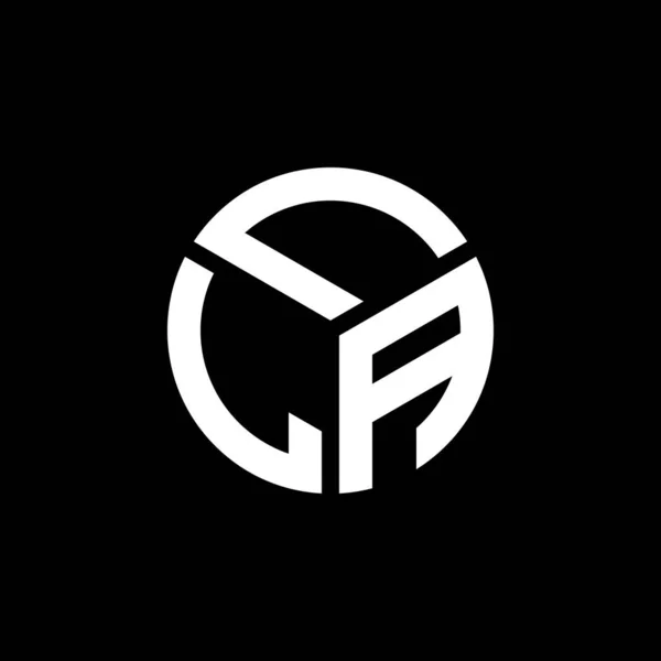 Логотип Lla Чёрном Фоне Lla Творческие Инициалы Буква Логотип Концепция — стоковый вектор