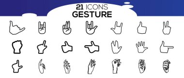 Vektör dokunmatik ekran simgeleri ince çizgi biçiminde simgeler.