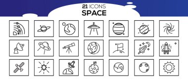 Alan simgesi vektör çiziminin kümesi.