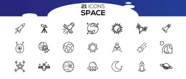 Alan simgesi vektör çiziminin kümesi.