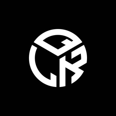 QLK harf logo tasarımı siyah arkaplan üzerine. QLK yaratıcı harflerin baş harfleri logo kavramı. QLK harf tasarımı.