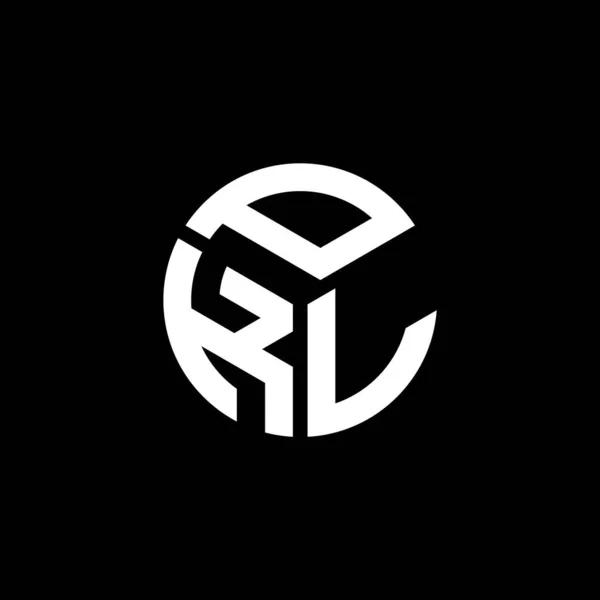 Pkl Lettre Logo Design Sur Fond Noir Pkl Initiales Créatives — Image vectorielle
