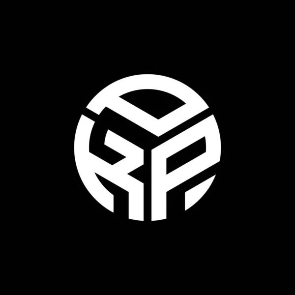Siyah Arkaplanda Pkp Harf Logosu Tasarımı Pkp Yaratıcı Harflerin Baş — Stok Vektör