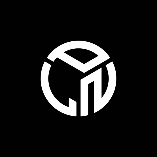 Σχεδιασμός Λογότυπου Γράμμα Pln Μαύρο Φόντο Σχέδιο Λογοτύπου Δημιουργικά Αρχικά — Διανυσματικό Αρχείο