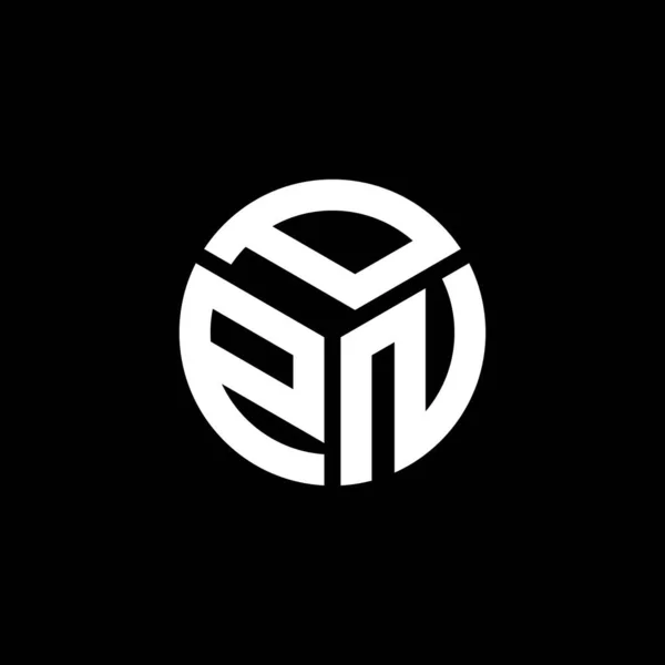 Дизайн Логотипа Ppn Чёрном Фоне Ppn Креативные Инициалы Буквенная Концепция — стоковый вектор