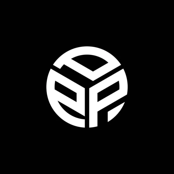 Design Logotipo Letra Ppp Fundo Preto Ppp Iniciais Criativas Conceito — Vetor de Stock