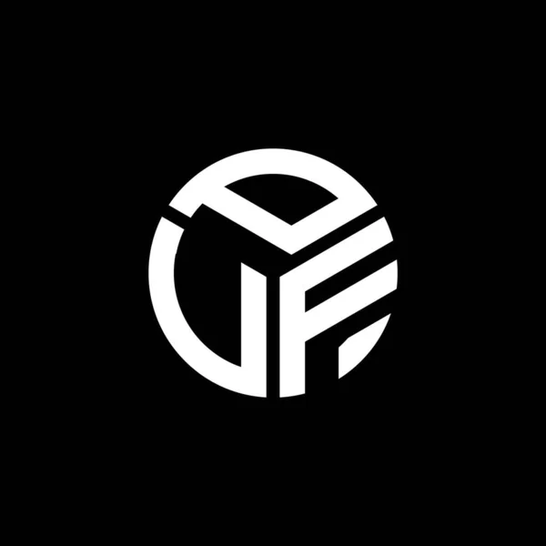 Pvf Letter Logo Design Black Background Pvf Creative Initials Letter — Stock Vector