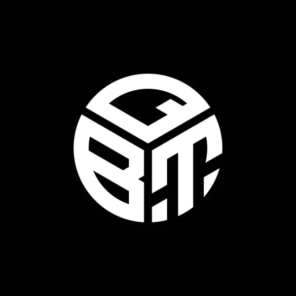 Qbt Letter Logo Design Black Background Qbt Creative Initials Letter — Stock Vector