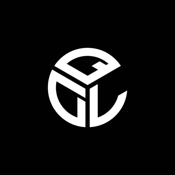 ブラックを基調としたQdl文字ロゴデザイン Qdlクリエイティブイニシャルレターロゴコンセプト Qdl文字デザイン — ストックベクタ
