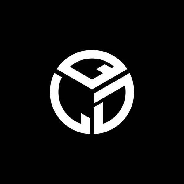 Σχεδιασμός Λογότυπου Γράμματα Qld Μαύρο Φόντο Qld Δημιουργικά Αρχικά Γράμμα — Διανυσματικό Αρχείο