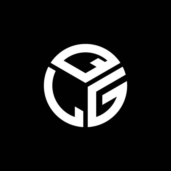 Qlg Letter Logo Design Black Background Qlg Creative Initials Letter — Stock Vector