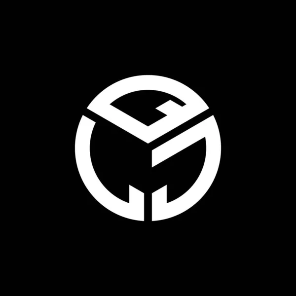 Qjl Letter Logo Ontwerp Zwarte Achtergrond Qjl Creatieve Initialen Letter — Stockvector