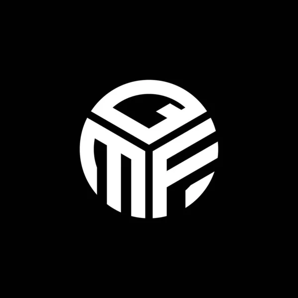 Projekt Logo Litery Qmf Czarnym Tle Kreatywne Inicjały Qmf Koncepcja — Wektor stockowy