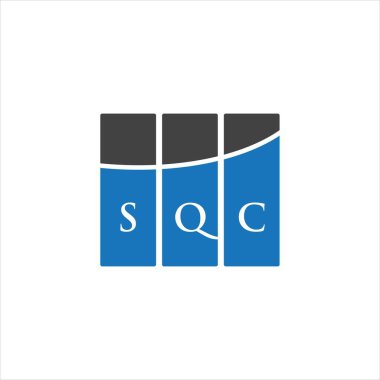 Beyaz arkaplanda SQC harf logosu tasarımı. SQC yaratıcı harflerin baş harfleri logo kavramı. SQC harf tasarımı.