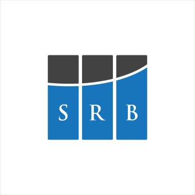 Beyaz arkaplanda SRB harfi logo tasarımı. SRB yaratıcı harflerin baş harfleri logo kavramı. SRB harf tasarımı.