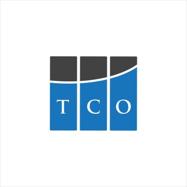 Beyaz arka planda TCO harf logosu tasarımı. TCO yaratıcı harflerin baş harfleri logo kavramı. TCO harf tasarımı.