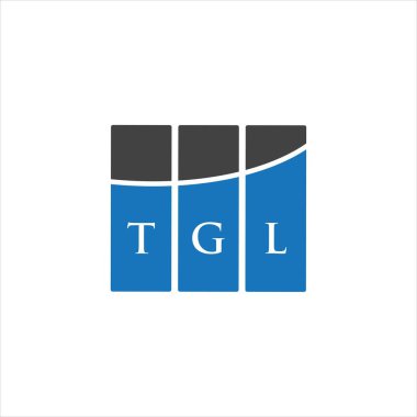 Beyaz arkaplanda TGL harf logosu tasarımı. TGL yaratıcı harflerin baş harfleri logo kavramı. TGL harf tasarımı.