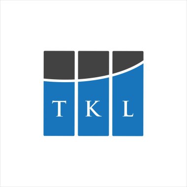 Beyaz arkaplanda TKL harf logosu tasarımı. TKL yaratıcı harflerin baş harfleri logo kavramı. TKL harf tasarımı.