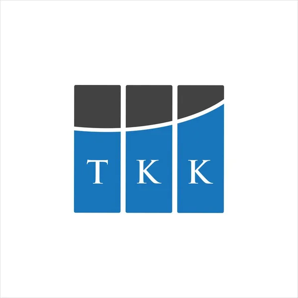 Design Logotipo Carta Tkk Fundo Branco Tkk Iniciais Criativas Conceito —  Vetores de Stock