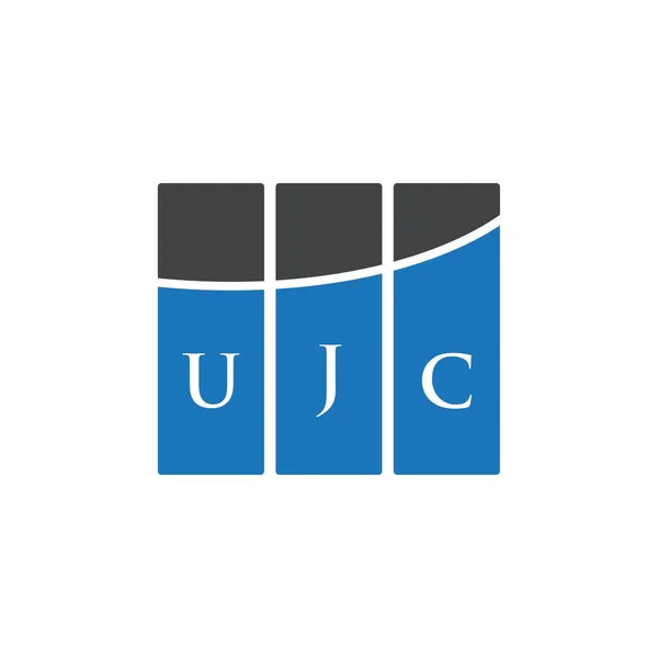 Форма Логотипу Ujc Білому Тлі Творчі Ініціали Ujc Мають Поняття — стоковий вектор