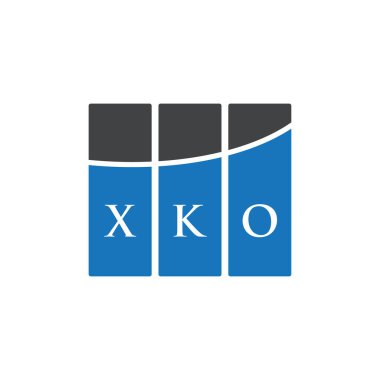 Beyaz arkaplanda PrintXKO harf logosu tasarımı. XKO yaratıcı harf logosu konsepti. XKO harf tasarımı.
