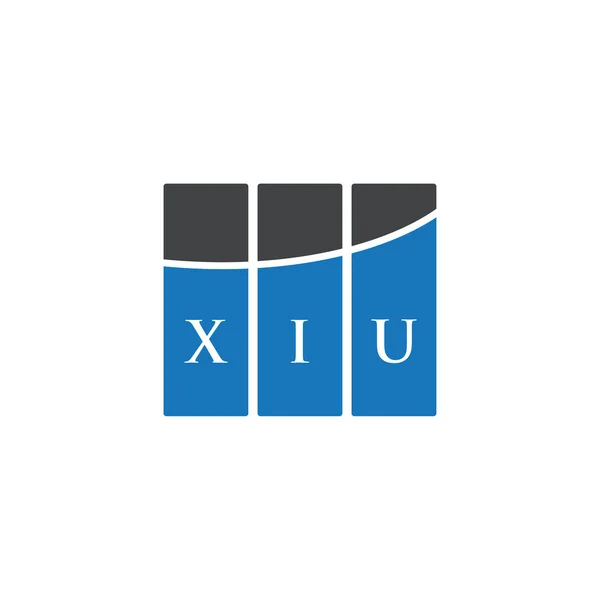 Σχεδιασμός Λογότυπου Γραμμάτων Xiu Λευκό Φόντο Xiu Δημιουργικό Πρωτότυπο Γράμμα — Διανυσματικό Αρχείο