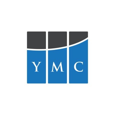 Beyaz arkaplanda YMC harf logosu tasarımı. YMC yaratıcı harflerin baş harfleri logo kavramı. YMC harf tasarımı.