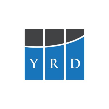 Beyaz arka planda YRD harf logosu tasarımı. YRD yaratıcı harflerin baş harfleri logo kavramı. YRD harf tasarımı.
