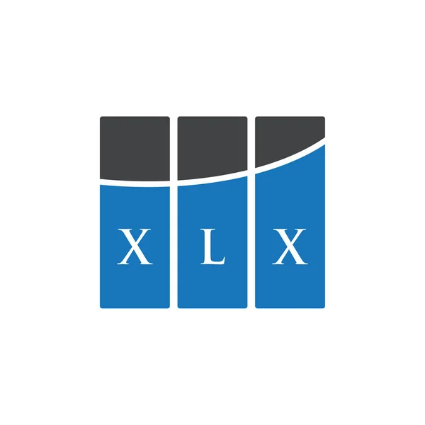 Xlx Projeto Logotipo Letra Fundo Branco Xlx Iniciais Criativas Conceito — Vetor de Stock